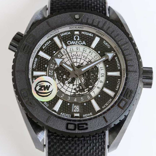 OMEGA Seamaster Planet Ocean Worldtimer 600M Black Ceramic 오메가 씨마스터 플래닛 오션 월드타이머 600M 블랙 세라믹