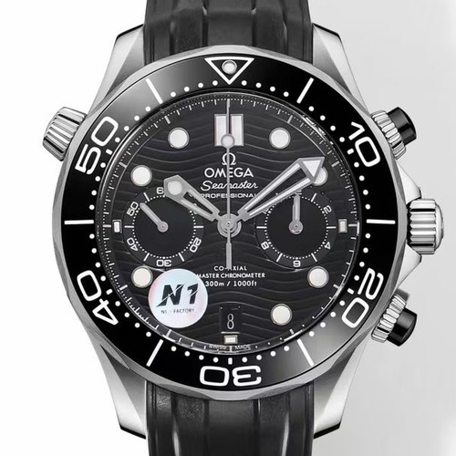 OMEGA Seamaster Diver 300M Chronograph 44mm 오메가 씨마스터 다이버 300M 크로노그래프 블랙 러버벤드 44mm