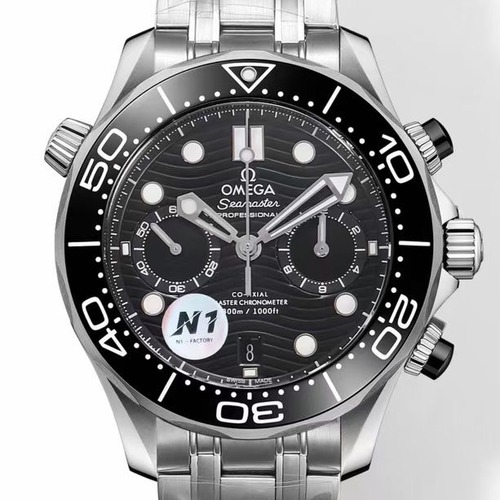 OMEGA Seamaster Diver 300M Chronograph 44mm 오메가 씨마스터 다이버 300M 크로노그래프 블랙 스틸벤드 44mm