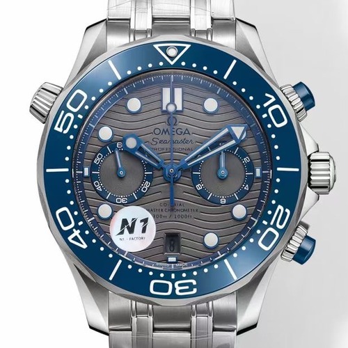 OMEGA Seamaster Diver 300M Chronograph 44mm 오메가 씨마스터 다이버 300M 크로노그래프 그레이다이얼 스틸벤드 44mm