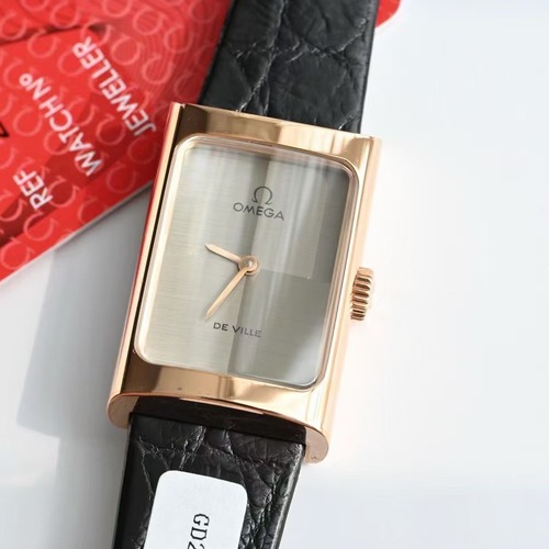 Omega De Ville Rectangular Quartz 오메가 드 빌 클래식 드레스워치 쿼츠 여성 베이지무광 17.35mm(러그 제외)