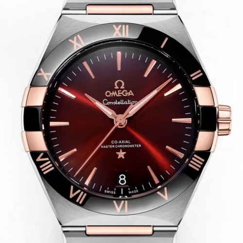 OMEGA Constellation 41mm Automatic 8900  오메가 컨스텔레이션 블랙베젤 버건디다이얼 41mm  (PVD 도금)