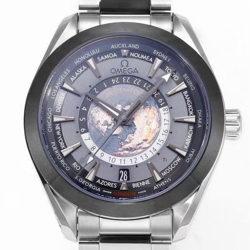 OMEGA Seamaster Aqua Terra Worldtimer 43mm 오메가 씨마스터 아쿠아테라 월드타이머 그레이 다이얼 43mm (Ref. 220.10.43.22.03.001)