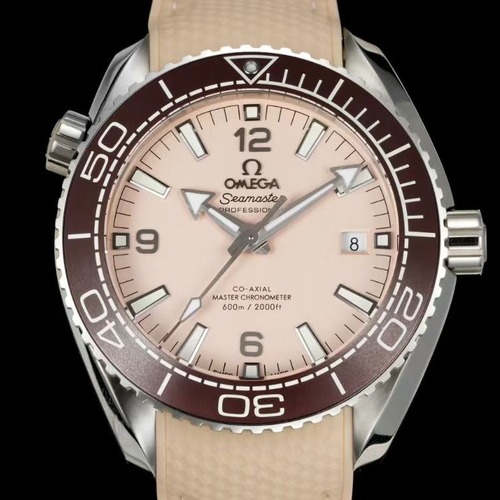 OMEGA Seamaster Planet Ocean 600M Co-Axial Master Chronometer 오메가 씨마스터 플래닛 오션 600M 코-액시얼 마스터 크로노미터 브라운베젤 러버밴드 43.5mm