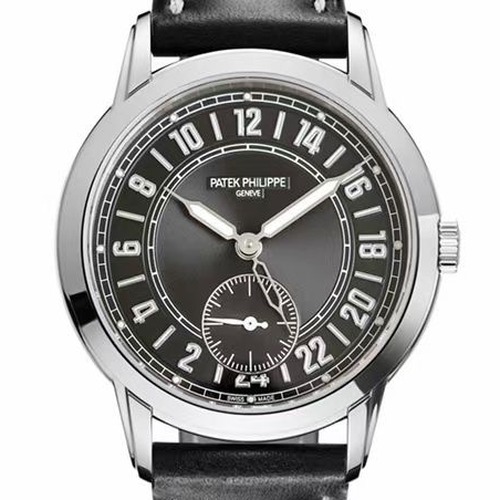 Patek Philippe Complications Calatrava Travel Time 5224R-001 파텍필립 컴플리케이션 칼라트라바 트래블 타임 실버 블랙다이얼 5224R-001