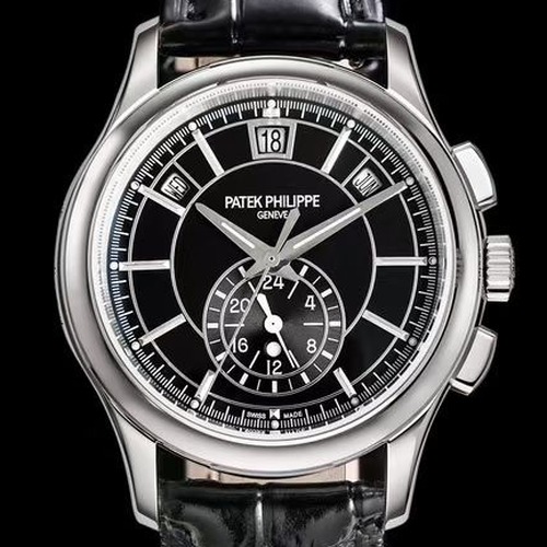 PATEK PHILIPPE Nautilus Annual Calendar Chronograph 5905R-010 파텍필립 노틸러스 애뉴얼 캘린더 크로노그래프 블랙다이얼 42mm