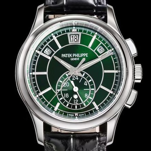 PATEK PHILIPPE Nautilus Annual Calendar Chronograph 5905R-010 파텍필립 노틸러스 애뉴얼 캘린더 크로노그래프 그린다이얼 42mm
