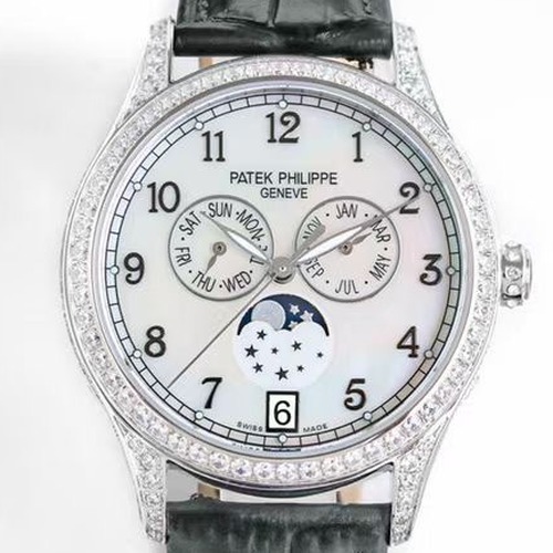 PATEK PHILIPPE Complications Annual 4947R·4947G 파텍필립 컴플리케이션 애뉴얼 캘린더 문페이즈 여성용 블랙벤드 38mm