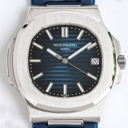 Patek Philippe Nautilus 5711/1A-014  파텍필립 노틸러스 5711/1A-014 실버 네이비다이얼 러버스트랩 40mm