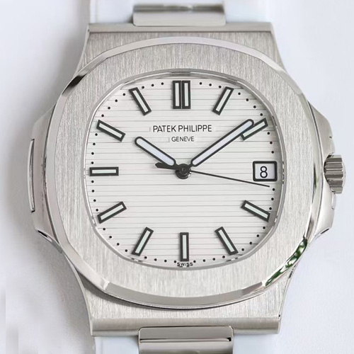 Patek Philippe Nautilus 5711/1A-014  파텍필립 노틸러스 5711/1A-014 실버 화이트다이얼 러버스트랩 40mm
