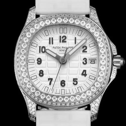Patek Philippe Nautilus Ladies Diamond Bezel Automatic 35.2mm 파텍필립 노틸러스 여성 다이아 실버베젤 화이트다이얼 35.2mm