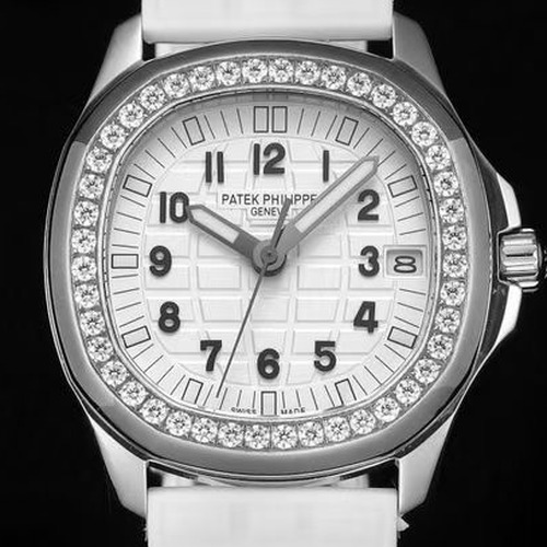 Patek Philippe Nautilus Ladies Diamond Bezel Automatic 35.2mm 파텍필립 노틸러스 여성 다이아 실버베젤 화이트다이얼 35.2mm