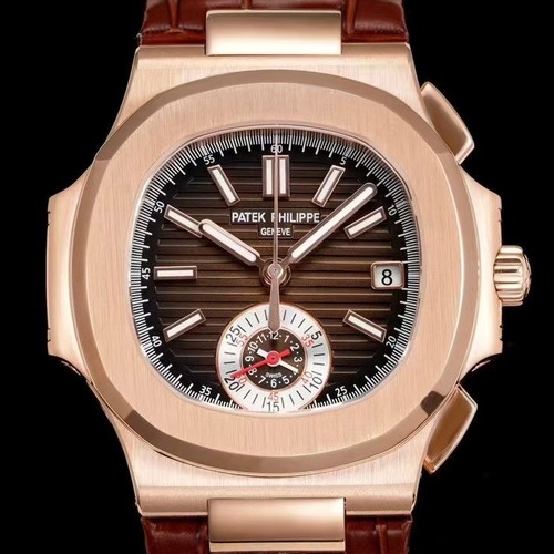 Patek Philippe Nautilus Chronograph 5980 Automatic 40.5mm 파텍필립 노틸러스 크로노그래프 5980 로즈골드베젤 브라운다이얼  40.5mm
