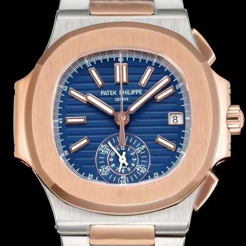 Patek Philippe Nautilus Chronograph 5980 Automatic 40.5mm 파텍필립 노틸러스 크로노그래프 5980 콤비베젤 블루다이얼  40.5mm