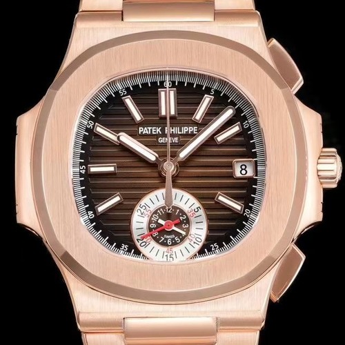 Patek Philippe Nautilus Chronograph 5980 Automatic 40.5mm 파텍필립 노틸러스 크로노그래프 5980 로즈골드베젤 브라운다이얼  40.5mm