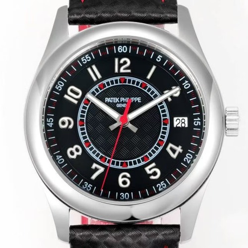 Patek Philippe Calatrava 파텍필립 칼라트라바 Ref.6007G 실버베젤 블랙다이얼 레드포인트 데이트 40mm