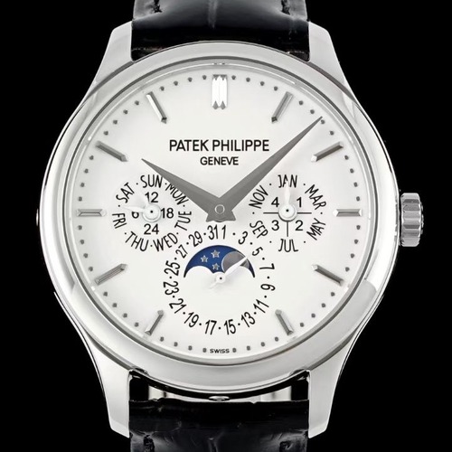 Patek Philippe Grand Complications 파텍필립 그랜드 컴플리케이션 퍼페추얼 캘린더  Ref.5327 실버베젤 화이트다이얼 40mm