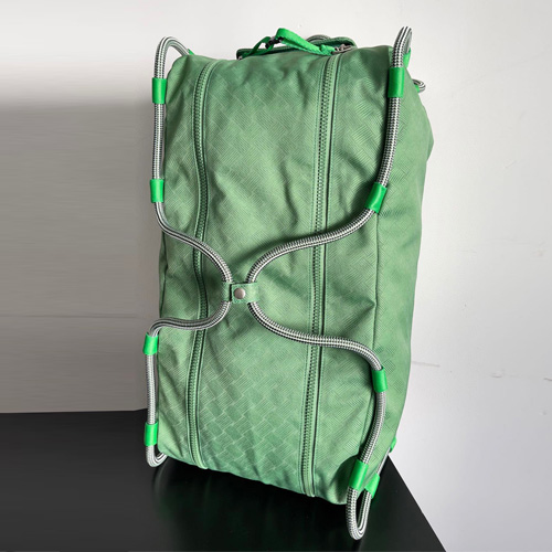 Bottega Veneta Intrecciato Leather Travel Bag / Weekender 보테가 베네타 인트레치아토 레더 트래블 백 · 위켄더 백 백팩 네온그린 56cm