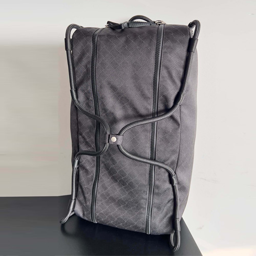 Bottega Veneta Intrecciato Leather Travel Bag / Weekender 보테가 베네타 인트레치아토 레더 트래블 백 · 위켄더 백 백팩 블랙 56cm