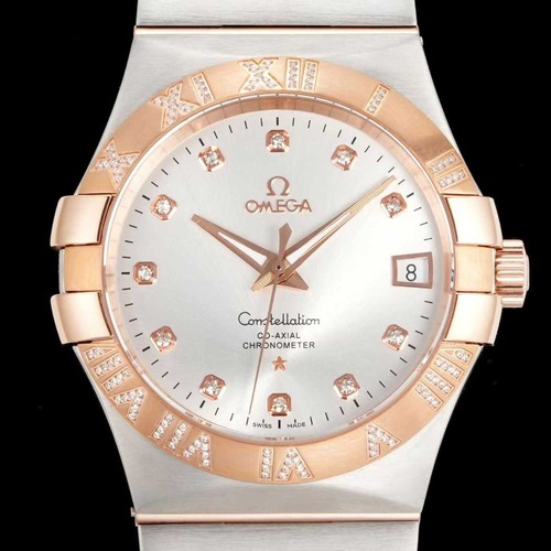 OMEGA Constellation Co-Axial 오메가 컨스텔레이션 코액시얼 다이아몬드 베젤 로즈골드콤비 38mm