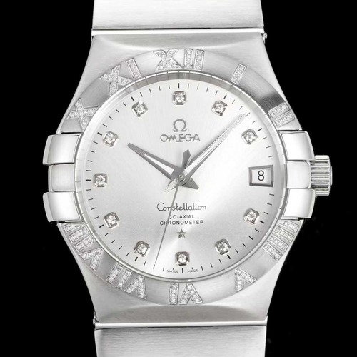 OMEGA Constellation Co-Axial 오메가 컨스텔레이션 코액시얼 다이아몬드 베젤 실버베젤 38mm