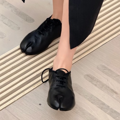 Maison Margiela MM6 메종 마르지엘라 타비 레이스업 슈즈 블랙