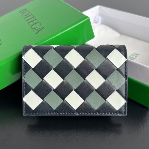 Bottega Veneta Intrecciato Flap Card Case 보테가 베네타 인트레치아토 플랩 카드 케이스 멀티컬러 11cm