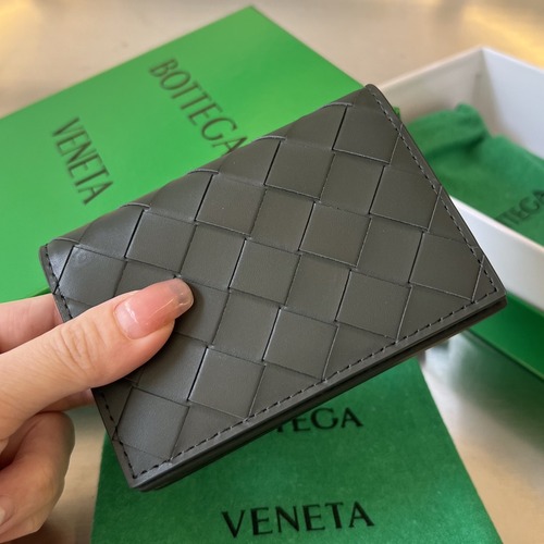Bottega Veneta Intrecciato Business Card Case 보테가 베네타 인트레치아토 비즈니스 카드 케이스 (740282VCPQ33724) 다크그레이 11cm