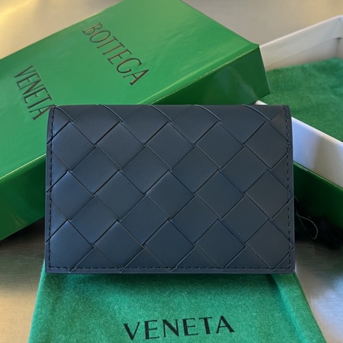 Bottega Veneta Intrecciato Business Card Case 보테가 베네타 인트레치아토 비즈니스 카드 케이스 (740282VCPQ33724) 네이비 11cm