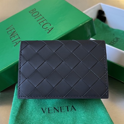 Bottega Veneta Intrecciato Business Card Case 보테가 베네타 인트레치아토 비즈니스 카드 케이스 (740282VCPQ33724) 블랙/베이지 11cm