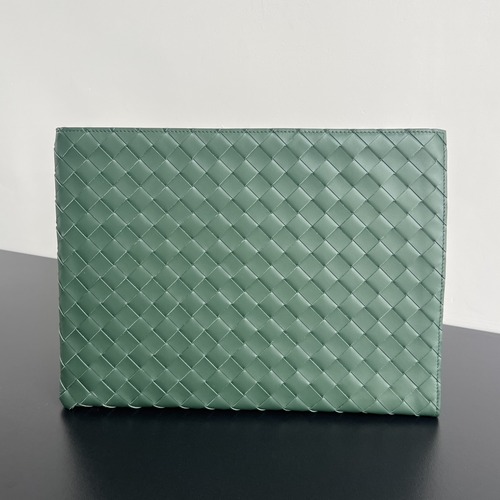 Bottega Veneta Intrecciato Document Case with Wristlet 보테가 베네타 인트레치아토 도큐먼트 케이스 732638V2E418803 그린/민트 33cm
