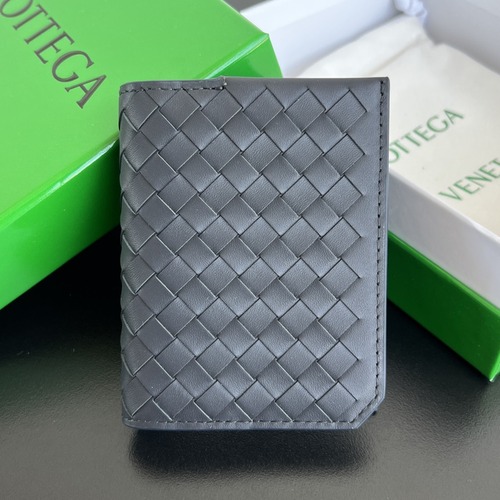 Bottega Veneta Intrecciato 보테가 베네타 인트레치아토 피콜로 플랩 카드 케이스 796964V4LQ11000 차콜 그레이 10cm