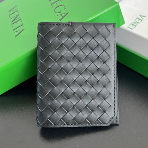 Bottega Veneta Intrecciato 보테가 베네타 인트레치아토 피콜로 플랩 카드 케이스 796964V4LQ11000 블랙 10cm
