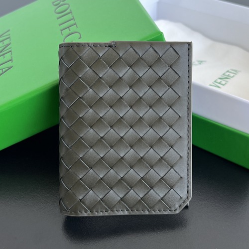 Bottega Veneta Intrecciato 보테가 베네타 인트레치아토 피콜로 플랩 카드 케이스 796964V4LQ11000 그래파이트 블랙 10cm