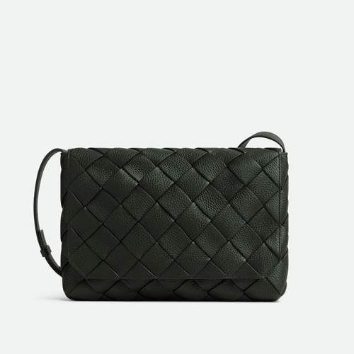 Bottega Veneta Diago Intrecciato 보테가 베네타 디아고 인트레치아토 크로스/숄더백 그레인 카프스킨 세이지 그린 32cm