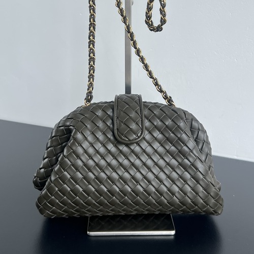 Bottega Veneta Small Lauren 1980 보테가 베네타 스몰 로렌 1980 인트레치아토 클러치 커피브라운 27cm