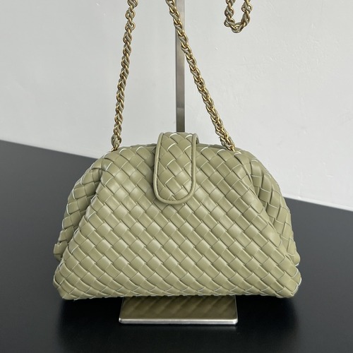 Bottega Veneta Small Lauren 1980 보테가 베네타 스몰 로렌 1980 인트레치아토 클러치 라임카키 27cm
