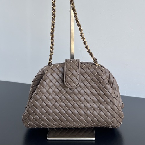 Bottega Veneta Small Lauren 1980 보테가 베네타 스몰 로렌 1980 인트레치아토 클러치 브라운 27cm