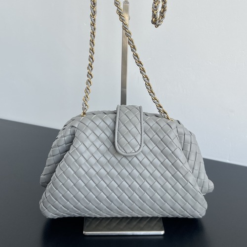 Bottega Veneta Small Lauren 1980 보테가 베네타 스몰 로렌 1980 인트레치아토 클러치 L그레이 27cm