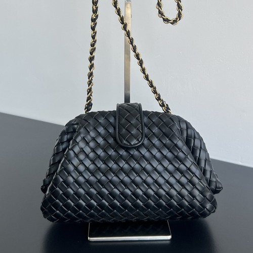 Bottega Veneta Small Lauren 1980 보테가 베네타 스몰 로렌 1980 인트레치아토 클러치 블랙 27cm