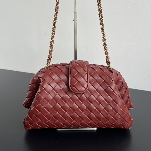 Bottega Veneta Lauren Clutch 보테가 베네타 로렌 클러치 체인백 라이트올리브 버건디레드 31.5cm