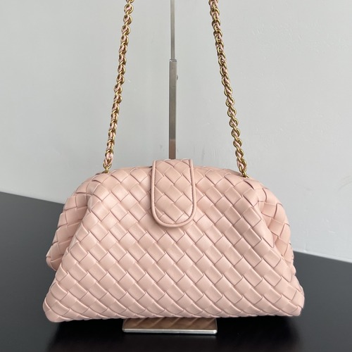 Bottega Veneta Lauren Clutch 보테가 베네타 로렌 클러치 체인백 그레이지 L핑크 31.5cm