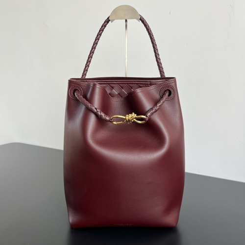 Bottega Veneta Andiamo Bucket 보테가 베네타 안디아모 버킷백 버건디 34cm