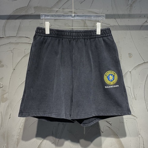 BALENCIAGA 발렌시아가 크레스트 엠블럼 워싱 코튼 쇼츠