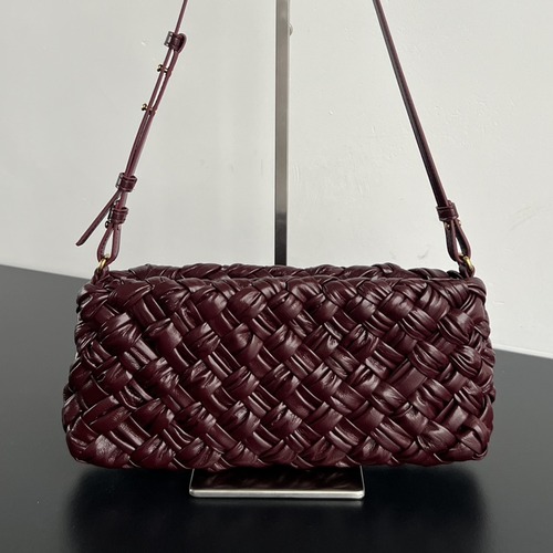 Bottega Veneta Kalimero Cha-Cha Bag 보테가 베네타 칼리메로 차차 숄더백 버건디 28.5cm