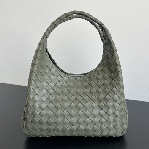 Bottega Veneta Campana Intrecciato 844249V4SC09195 보테가 베네타 캄파나 인트레치아토 숄더백 카키그린 33cm