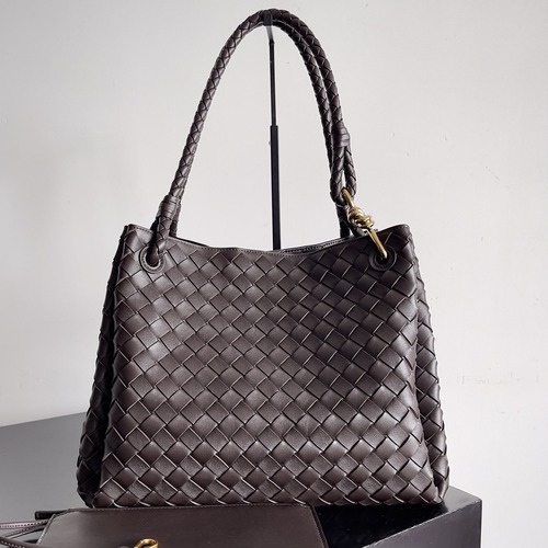 Bottega Veneta Top Handle Loop 보테가 베네타 인트레치아토 위빙 탑 핸들 루프 버건디 30cm
