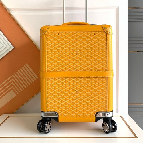GOYARD Bourget PM Trolley Case 고야드 부르제 PM 트롤리 캐리어 옐로우/옐로우 라이닝 50cm
