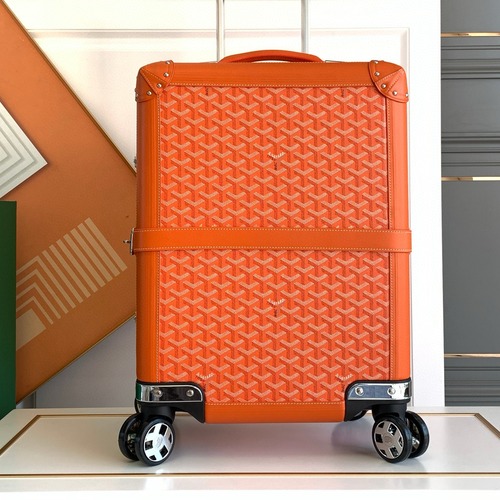 GOYARD Bourget PM Trolley Case 고야드 부르제 PM 트롤리 캐리어 오렌지/옐로우 라이닝 50cm
