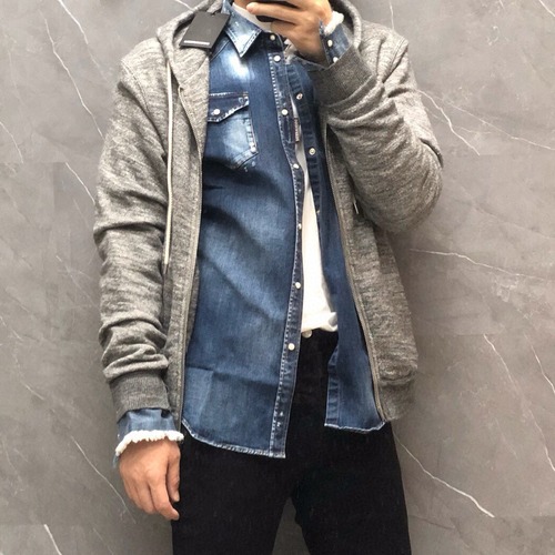 Dsquared2 Wool Double Zip Hoodie Jacket 디스퀘어드2 울 더블 지퍼 후디 자켓